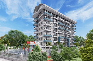 Новостройка Аланья, Жилой комплекс Квартиры в новом жилом комплексе с частным пляжем в районе Демитраш